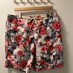 NWT Joe Fresh Floral Print Swim Shorts